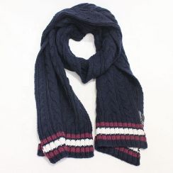 Autumn and Winter Jacquard Knit Scarf 2PCS