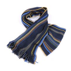 Warm Double Side Knitting Scarves  Stripe Scarf 2PCS