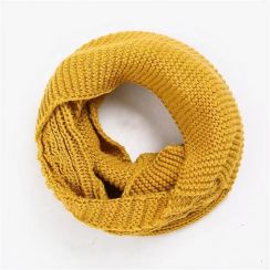 Cozy Stylish Solid Color Knit Scarf Cashmere Scarf Women 3PCS