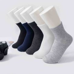 Neutral Solid Color Boat Socks Middle Tube Welfare Invisible Men Socks SET of 30